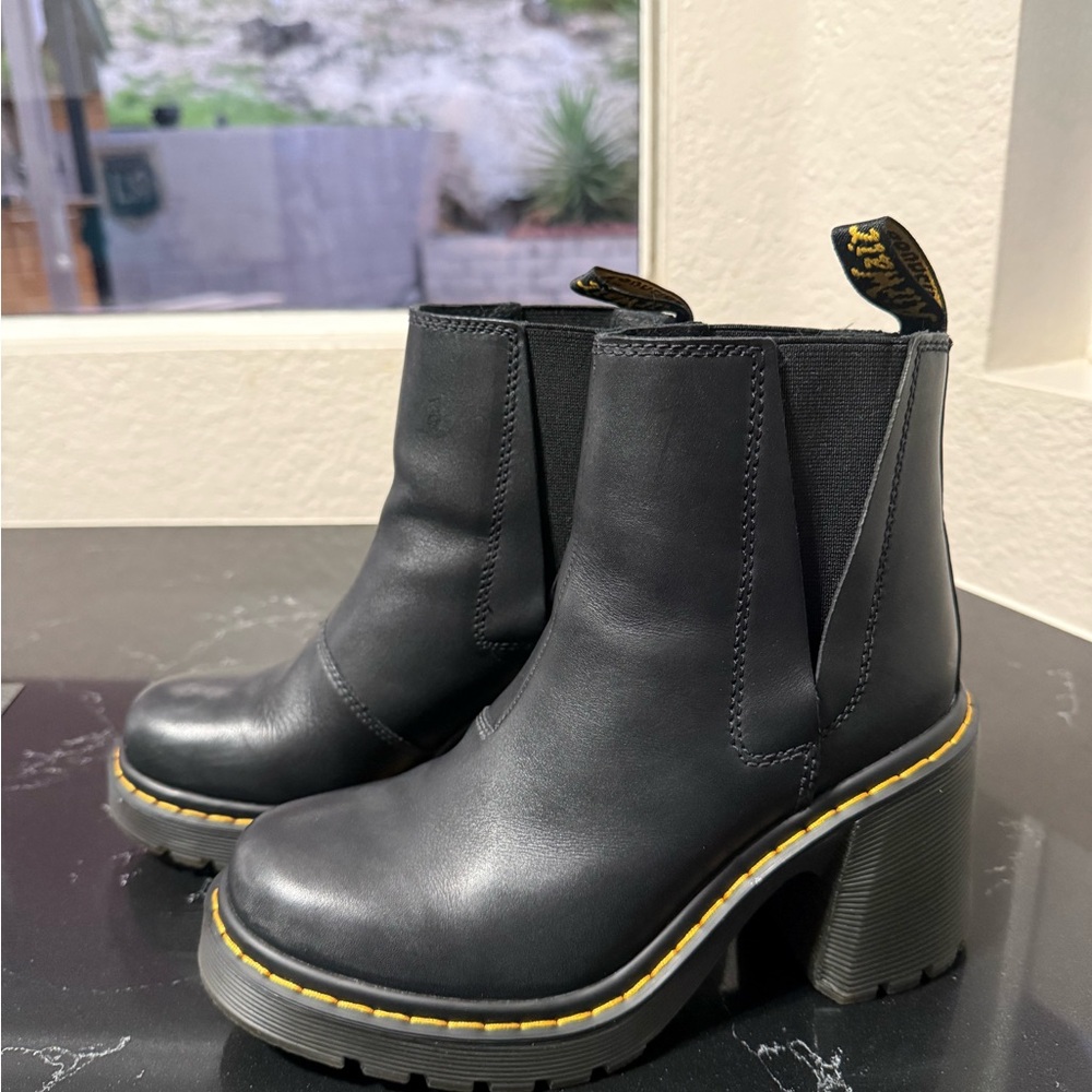 Dr. Martens Black Heeled Boots